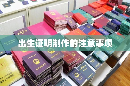 义县出生证明制作的注意事项