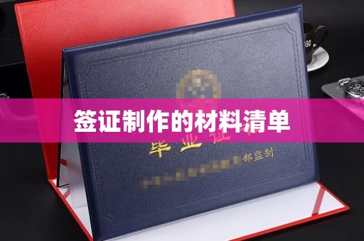 义县签证制作的材料清单