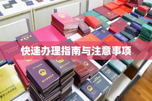 义县快速办理指南与注意事项
